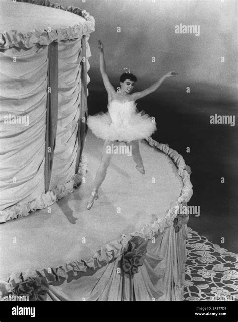 gay ballerina is leslie caron as she appears in a highlight ballet sequence in m g m s the