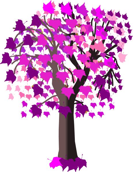 Purple Maple Tree Clip Art At Vector Clip Art Online