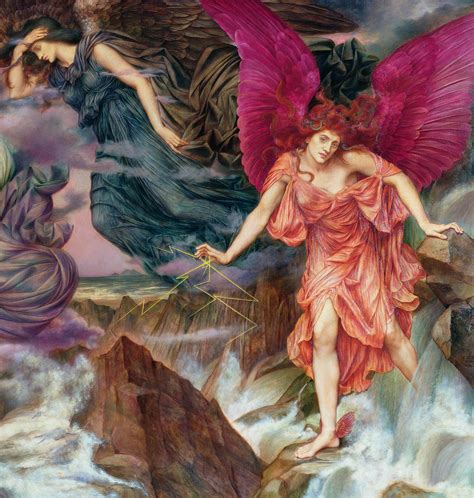 The Storm Spirits Detail Painting By Evelyn De Morgan Fine Art America