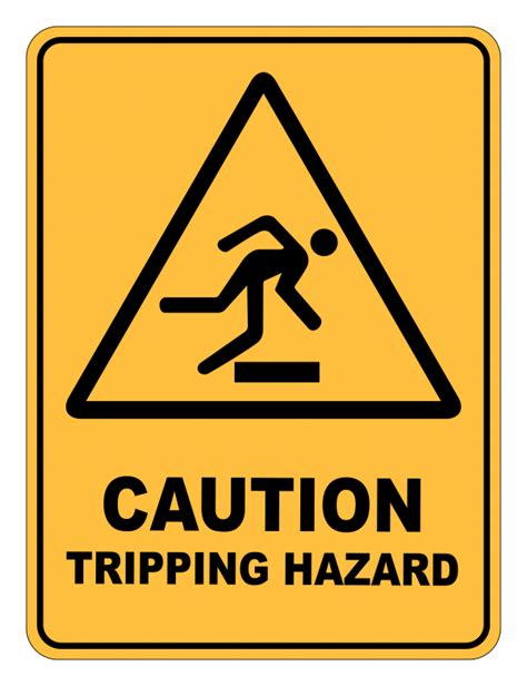 Iso Warning Safety Sign Tripping Hazard Incom Connect Vrogue Co