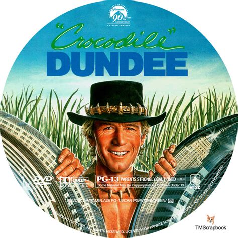 Crocodile Dundee Dvd Label 1986 R1 Custom
