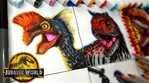 Drawing Jurassic World Dominion Part 3 In Realistic Style Youtube
