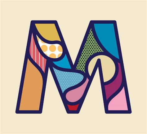 Cartoon Of The Letter M Design Illustrations Royalty Free Vector
