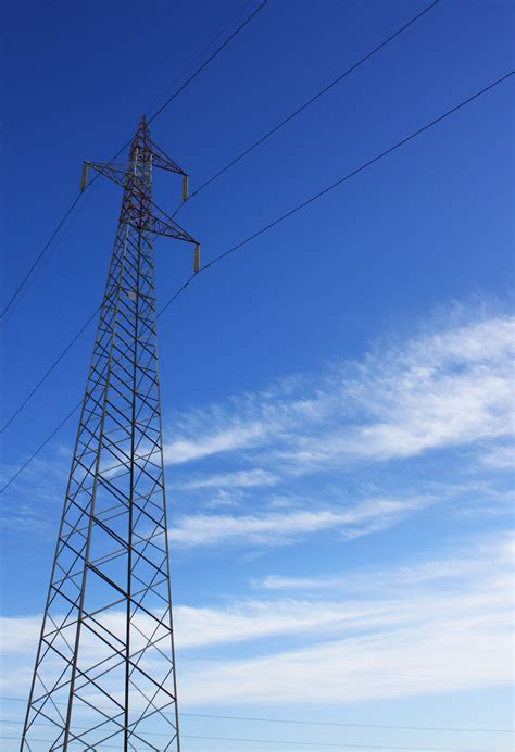 Free Images Sky Cable Mast Blue Electricity Energy High Voltage