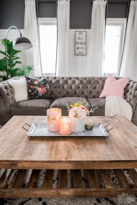 A Cozy Rustic Glam Living Room Makeover For Fall