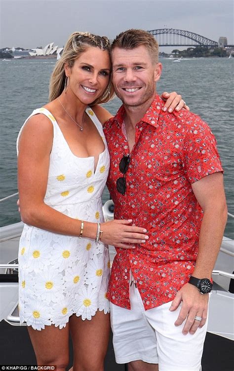 David Warner Enjoys Titanic Moment With Wife Candice Daily Mail Online