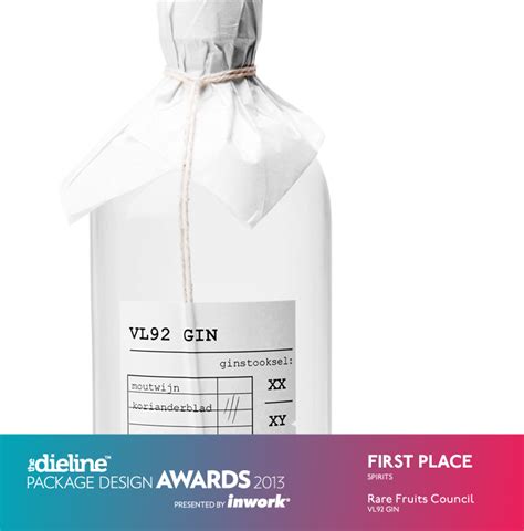 The Dieline Package Design Awards 2013 Spirits 1st Place Vl92 Gin