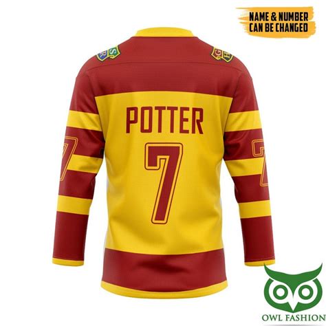Harry Potter Quidditch Huff Custom Name Number Hockey Jersey Owl