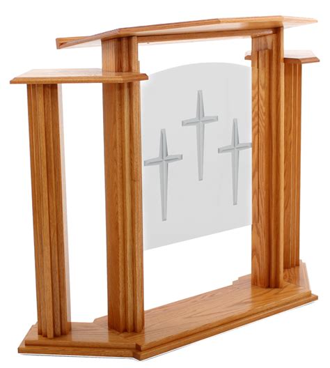 Wood With Acrylic Pulpit Podium Lectern Wwings 702 Proclaimer