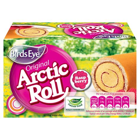 Birds Eye Original Arctic Roll Raspberry 260g Iceland Foods