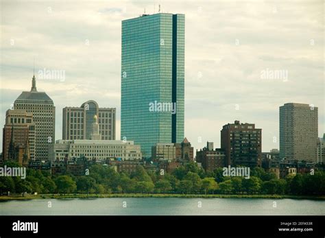 Skyscrapers At The Waterfront Boston Massachusetts Usa Stock Photo