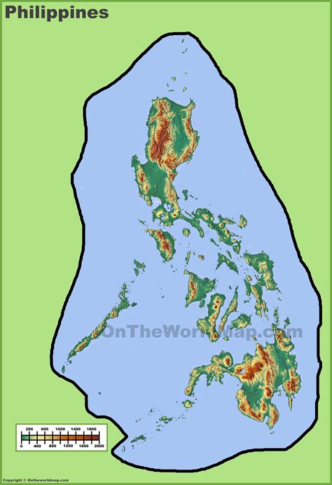 Physical Map Of Philippines Ezilon Maps Vrogue