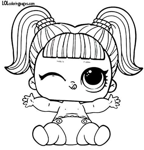 Download this adorable dog printable to delight your child. Lil Unicorn LOL Doll Coloring Page | Desenhos para colorir ...