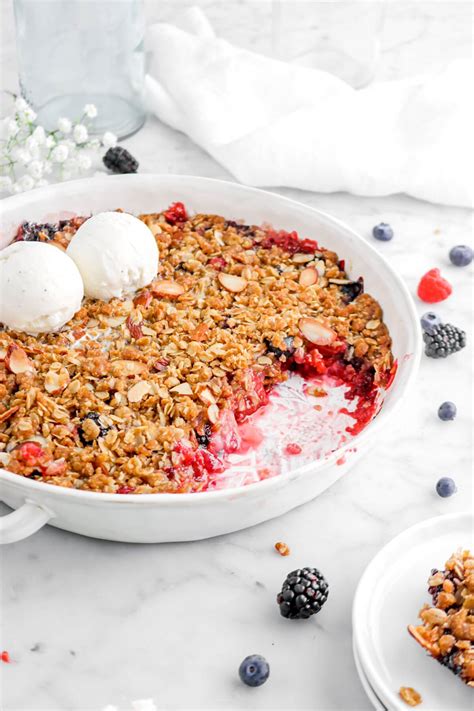 Mixed Summer Berry Crisp Bakers Table