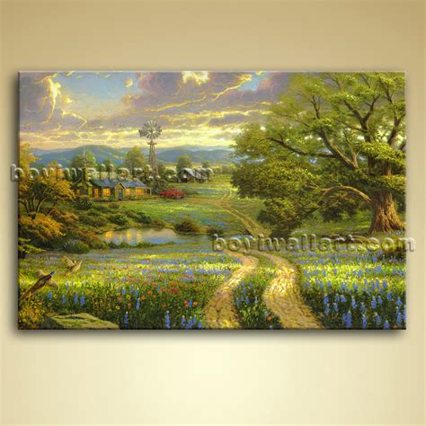 Classical Abstract Landscape Painting Oil On Canvas Wall