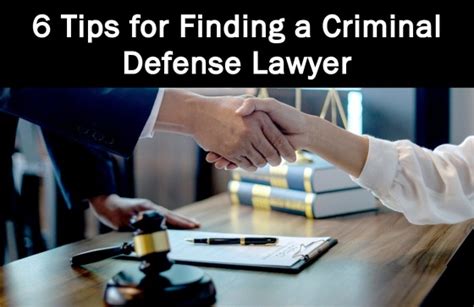 6 tips for finding a criminal defense lawyer