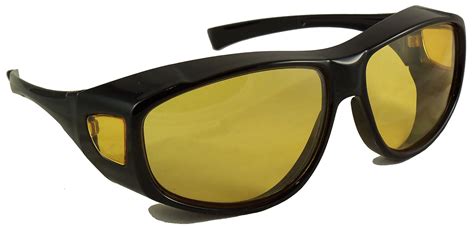 night driving fit over glasses by ideal eyewear wear over prescription glasses yellow lens for