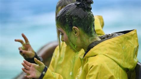 Nickalive Slime Time Lena Meyer Landrut And Lena Gercke Receive Epic Slime Shower To