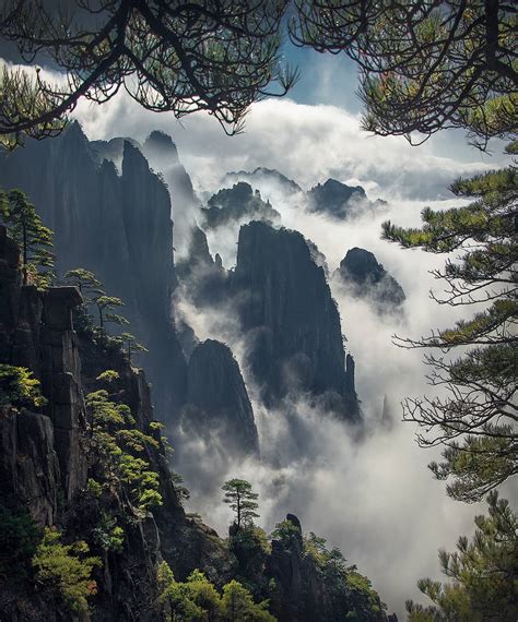 The Ancient Yellow Mountains Of China Rmostbeautiful
