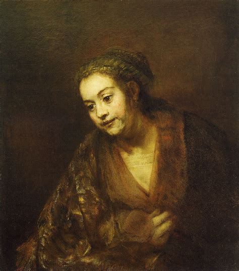 Rembrandt Portrait Of A Woman Hendrickje Stoffels