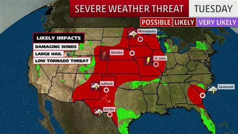 Severe Weather In The Forecast For The Plains Mid Week Videos From