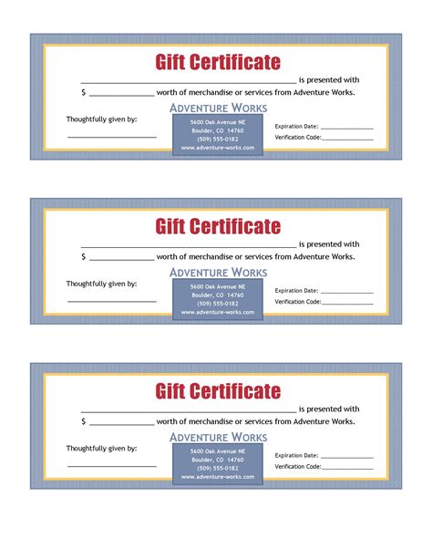 Free Gift Certificate Templates Templatelab