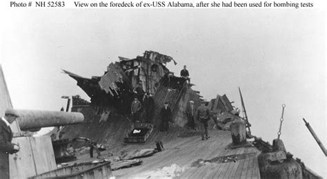 Usn Ships Uss Alabama Bb 8 As A Bombing Target 1921