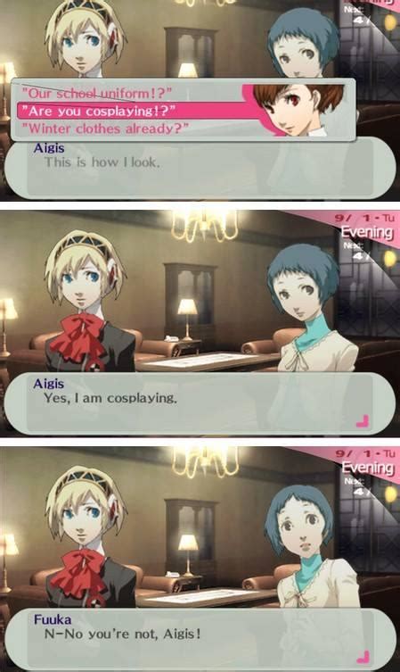 Aigis Youre Not Cosplaying Megami Tensei Persona Know Your Meme