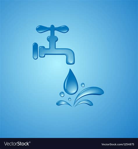 Save Water Sign Symbol Background Royalty Free Vector Image