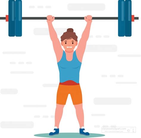 Weightlifting Clipart Man Weight Lifting Sports Clipart