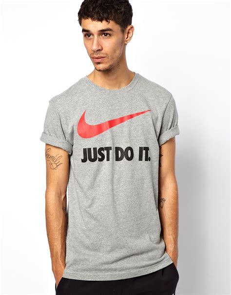 Sleeveless t shirt muscle top vest bnwt wwf. Nike Just Do It Tshirt with Swoosh in Gray for Men | Lyst