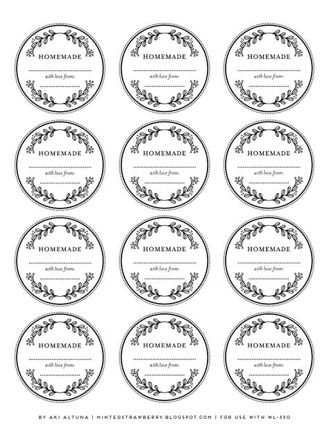 Floral Homemade Label Wl350pdf Labels Printables Free Mason Jars