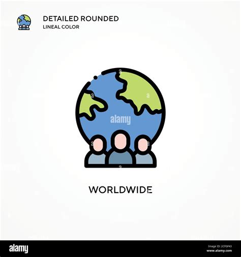 Worldwide Vector Icon Modern Vector Illustration Concepts Easy To