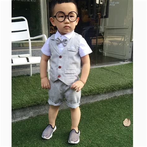 Children Clothing Kids Summer Suit New 2018 Baby Boy Gentleman Suit