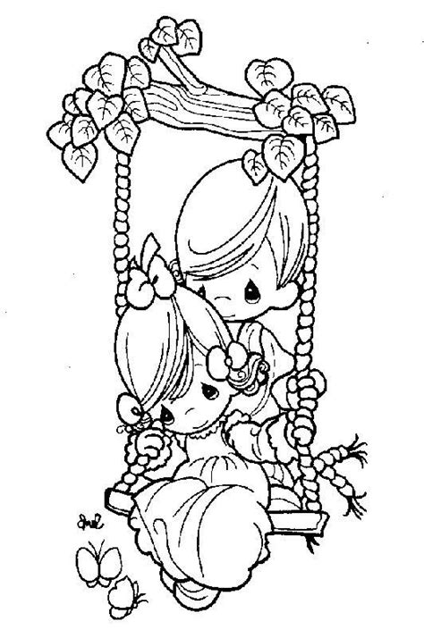 Whatever might be the purposes it can be used everywhere. Boy Pushing Girl on Swing | Coloring pages | Pinterest ...