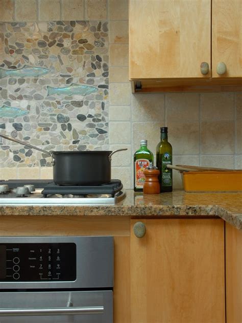 River Stone Backsplash Ideas Pictures Remodel And Decor