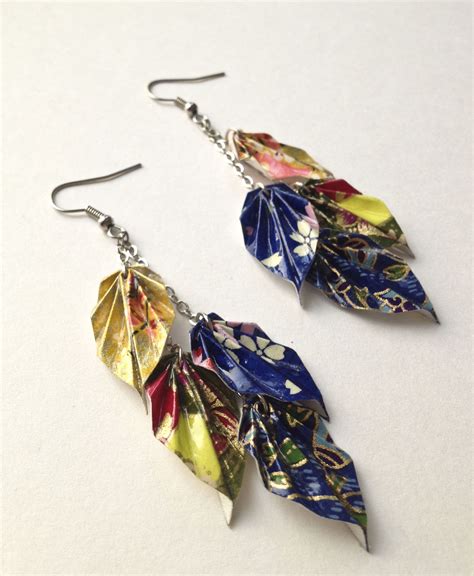 Foldit Creations Paper Jewelry Paper Earrings Origami Jewelry