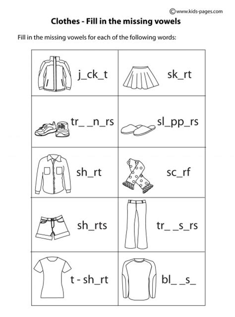 18 Best Images Of Preschoolers Worksheet Identify Clothes