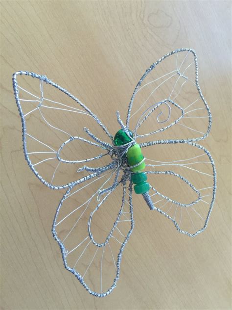 Butterfly Wirebead Sculpture Beautiful And Large Sculpture