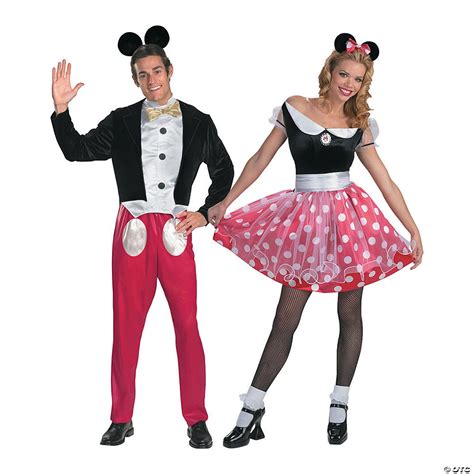 Adults Mickey And Minnie Mouse Couples Costumes Oriental Trading