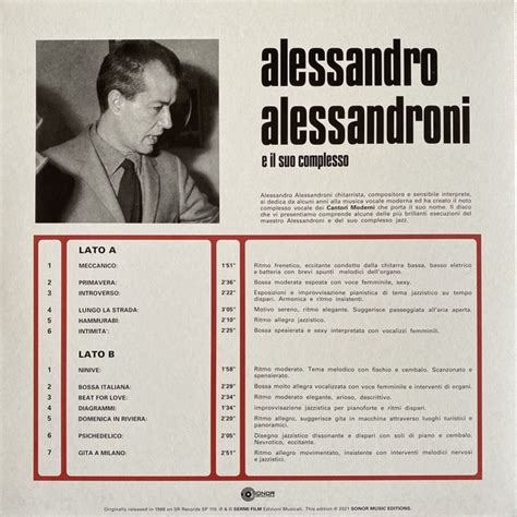 Пластинка E Il Suo Complesso Alessandroni Alessandro Купить E Il Suo