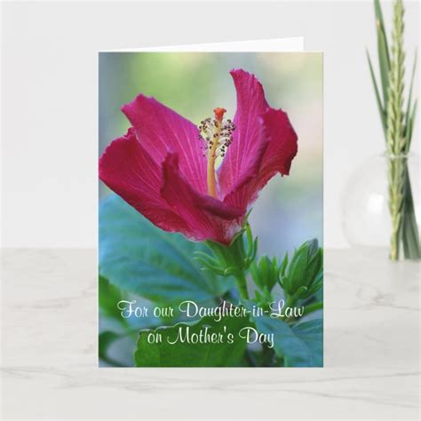 Floral Daughter In Law Mothers Day Card Zazzle