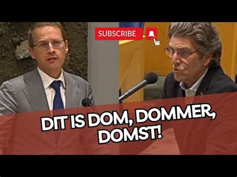 Pvv Er Boutkan Gaat Tekeer Tegen Partijgenoot Omtzigt Dit Is Dom Dommer Domst Youtube