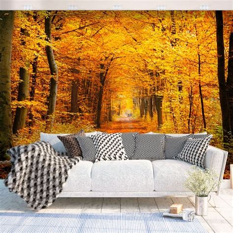🥇 Vinyl Murals Trees In Autumn 🥇