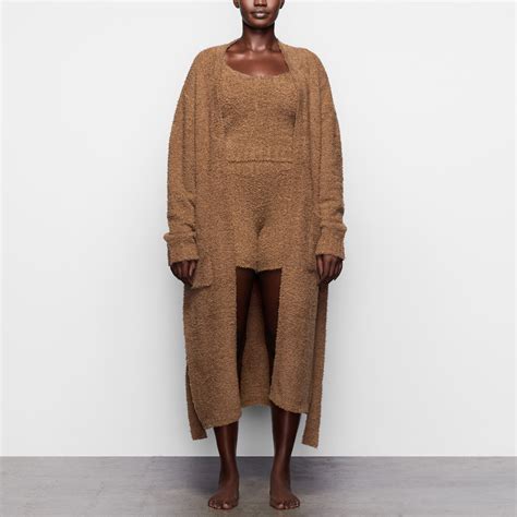 Cozy Knit Robe - Camel | SKIMS