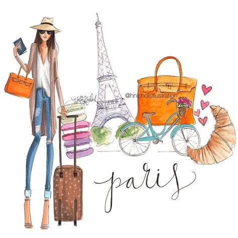 H. Nichols Illustration — Take me to Paris 🇫🇷 #pfw #fashionsketch ...