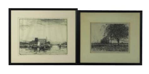 Lot Chauncey Ryder American 1868 1949 Two Framed And Pencil