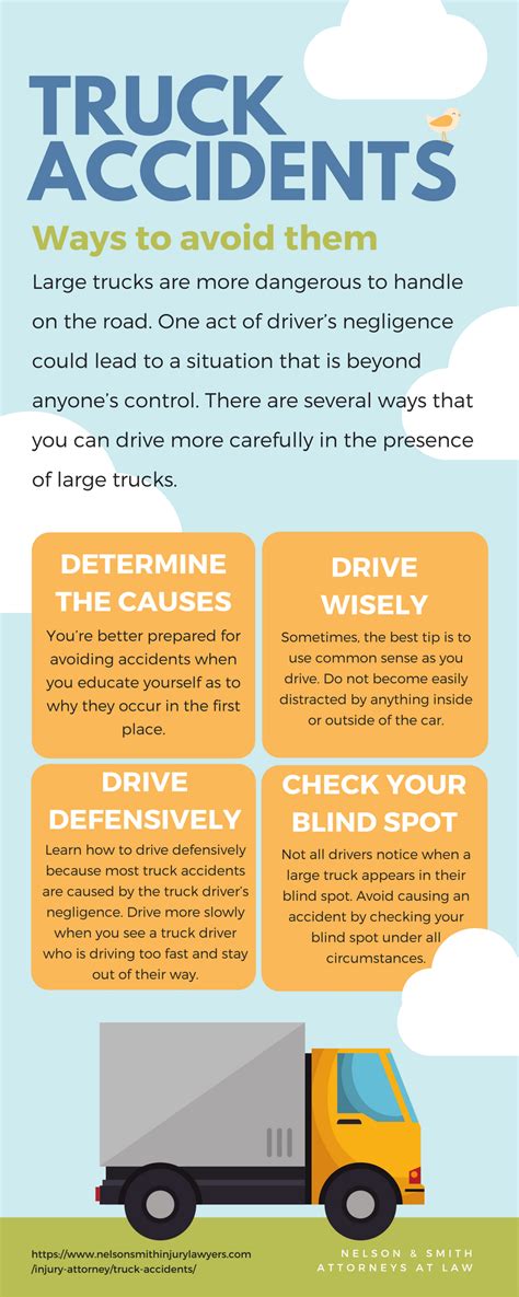 Ways To Avoid Truck Accidents Visual Ly