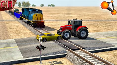 Railroad Train Accidents And Crashes 2 Beamng Drive Youtube