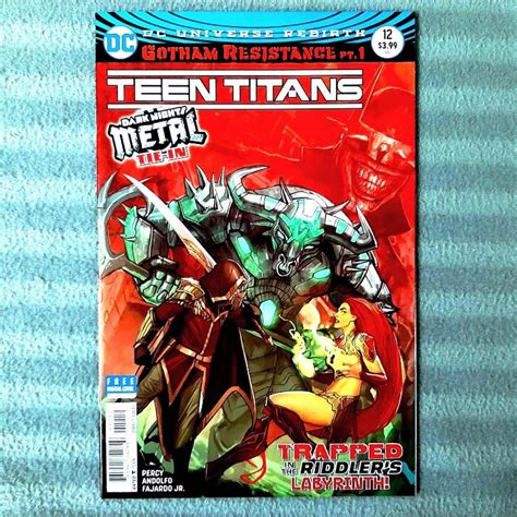 Teen Titans 12 2nd Print 6th Series Dc Comics 1st App Batman Who